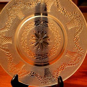 Vintage glass plate